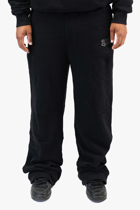 BLACK OPEN LEG JOGGER (PREORDER)